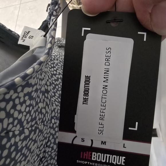 Mable Spaghetti Strap Polka Dot Mini Dress Open Front Size S - Picture 9 of 11